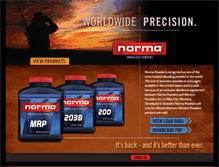 Tablet Screenshot of normapowder.com